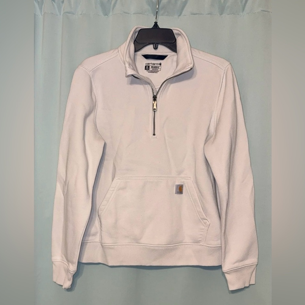 Carhartt FREE w/purchase ♡ Cream Half-Zip Pullover